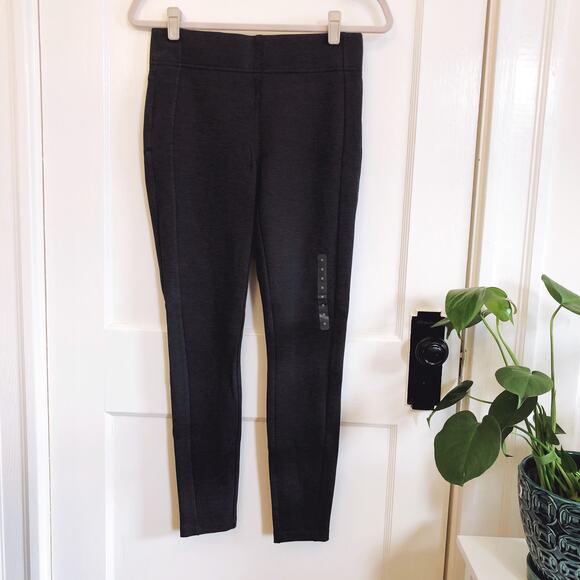 LOFT Charcoal Gray Ponte Leggings - Picture 3 of 14